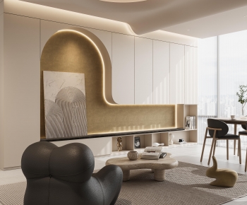 Modern A Living Room-ID:878849038