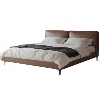 Modern Double Bed-ID:787018065