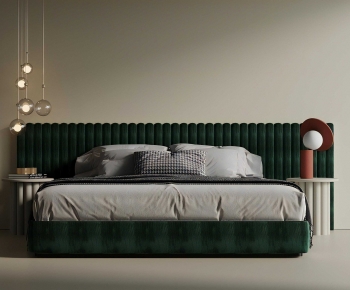 Modern Double Bed-ID:921793949