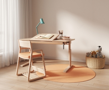 Modern Computer Desk And Chair-ID:159173977