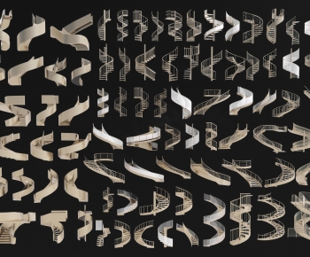 Modern Rotating Staircase-ID:500214109