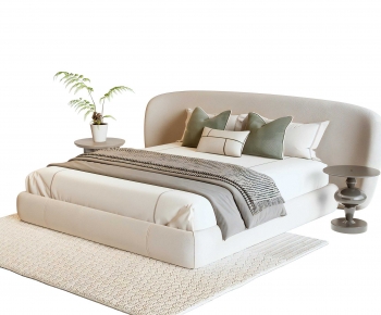 Modern Double Bed-ID:909760093