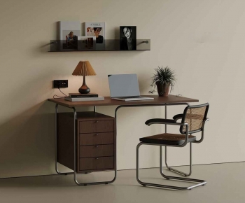 Modern Computer Desk And Chair-ID:405786993