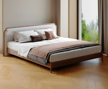 Modern Double Bed-ID:762705096