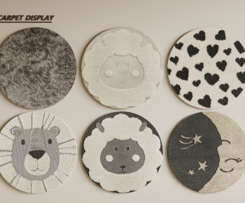 Modern Circular Carpet-ID:866971028