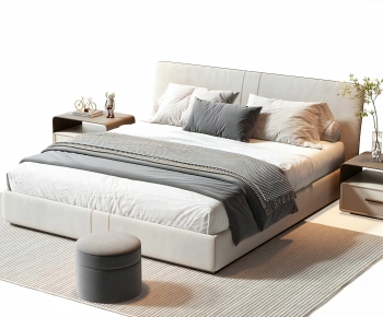Modern Double Bed-ID:255372051
