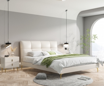 Modern Double Bed-ID:313230041