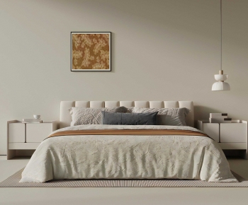 Modern Double Bed-ID:140494113