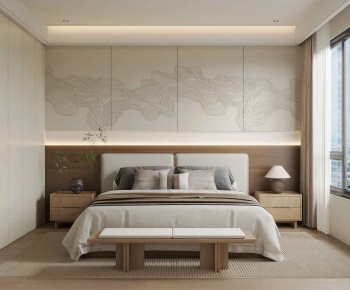 New Chinese Style Bedroom-ID:603153941