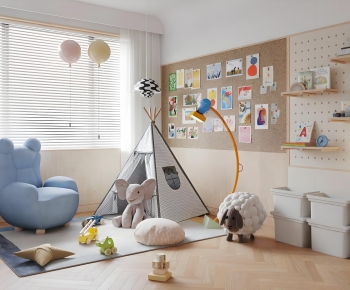 Modern Children's Room Activity Room-ID:732945926