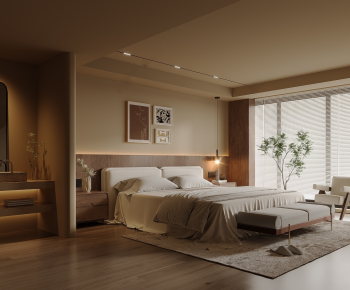 Wabi-sabi Style Bedroom-ID:316550025
