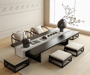 New Chinese Style Tea Tables And Chairs-ID:727040842