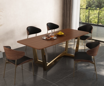 Modern Dining Table And Chairs-ID:646779069