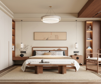 New Chinese Style Bedroom-ID:123419887
