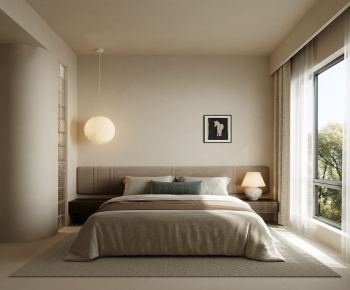 Wabi-sabi Style Bedroom-ID:746256114