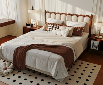 Modern Double Bed-ID:905633932