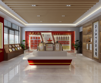 New Chinese Style Exhibition Hall-ID:303709542