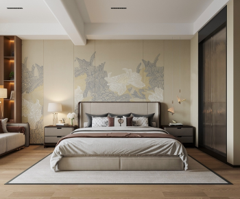New Chinese Style Bedroom-ID:599704988