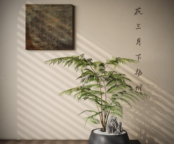 New Chinese Style Potted Green Plant-ID:698983913