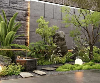 New Chinese Style Plant Landscaping-ID:357450963