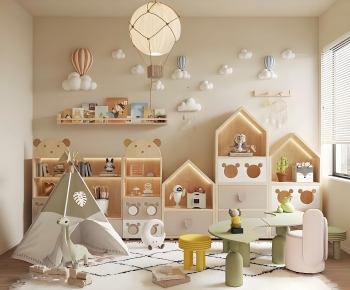 Modern Children's Room Activity Room-ID:368104936