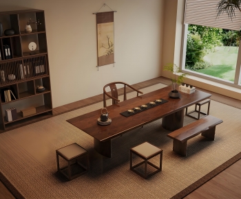 Wabi-sabi Style Tea Tables And Chairs-ID:349096062