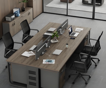 Modern Office Desk And Chair-ID:801841026