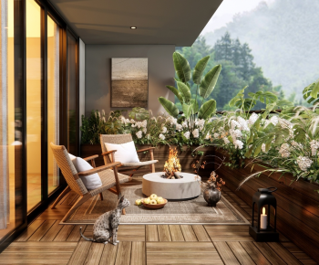 Modern Leisure Balcony-ID:736778977