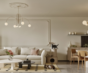 French Style A Living Room-ID:304989891