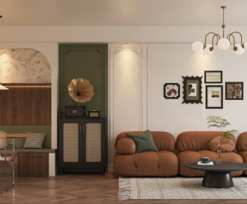 French Style A Living Room-ID:584629064