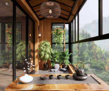 New Chinese Style Tea House-ID:674448015