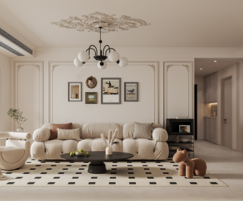 French Style A Living Room-ID:974930053