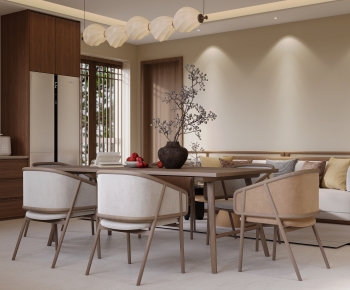 New Chinese Style Dining Room-ID:784179937