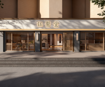 New Chinese Style Facade Element-ID:452502018