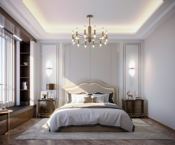 Simple European Style Bedroom-ID:999099022