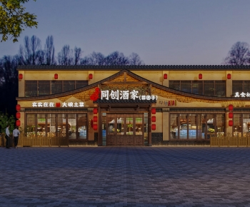 New Chinese Style Facade Element-ID:205275063