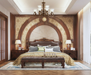 American Style Bedroom-ID:474483971