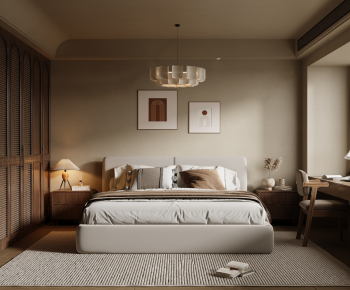 Wabi-sabi Style Bedroom-ID:811258081