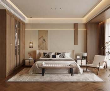New Chinese Style Bedroom-ID:733243946