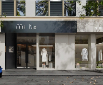 Modern Facade Element-ID:450470431