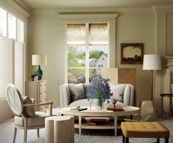 Simple European Style A Living Room-ID:260041008