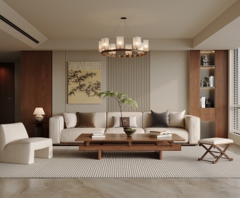 New Chinese Style A Living Room-ID:520522122