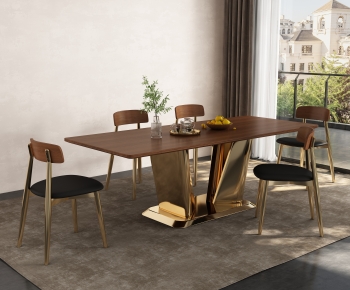 Modern Dining Table And Chairs-ID:569175002