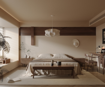 Wabi-sabi Style Bedroom-ID:155587911