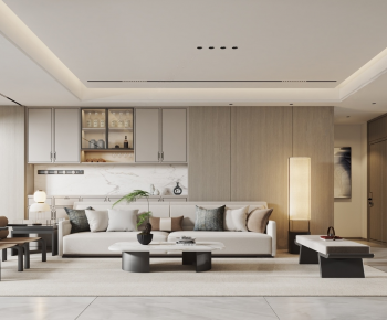 New Chinese Style A Living Room-ID:318597086