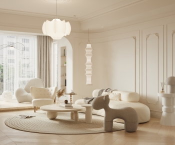 French Style A Living Room-ID:391199634