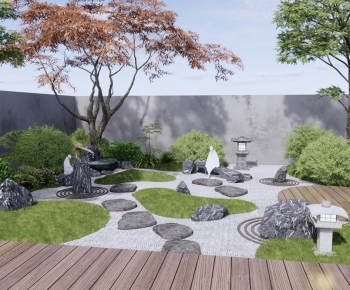 Japanese Style Courtyard/landscape-ID:197988995