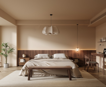 Wabi-sabi Style Bedroom-ID:304311043