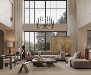 Modern A Living Room-ID:736089947