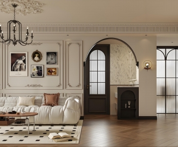 French Style A Living Room-ID:976124058